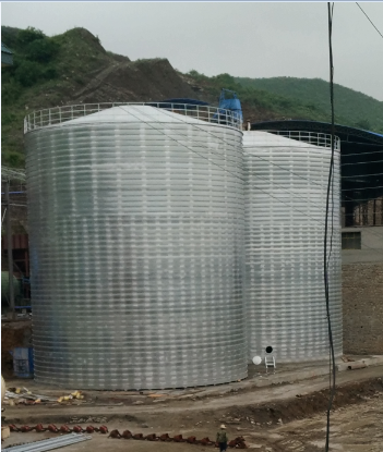 尖扎粮食钢板仓的安装全过程不用热焊接